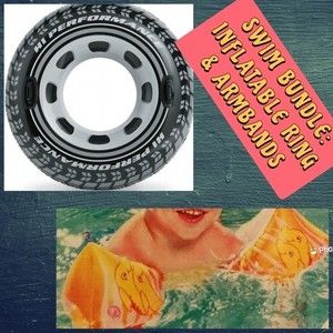 Bundle H20 GO! 30 in Tire Ring & Dolphin Armbands Ages 3-6
